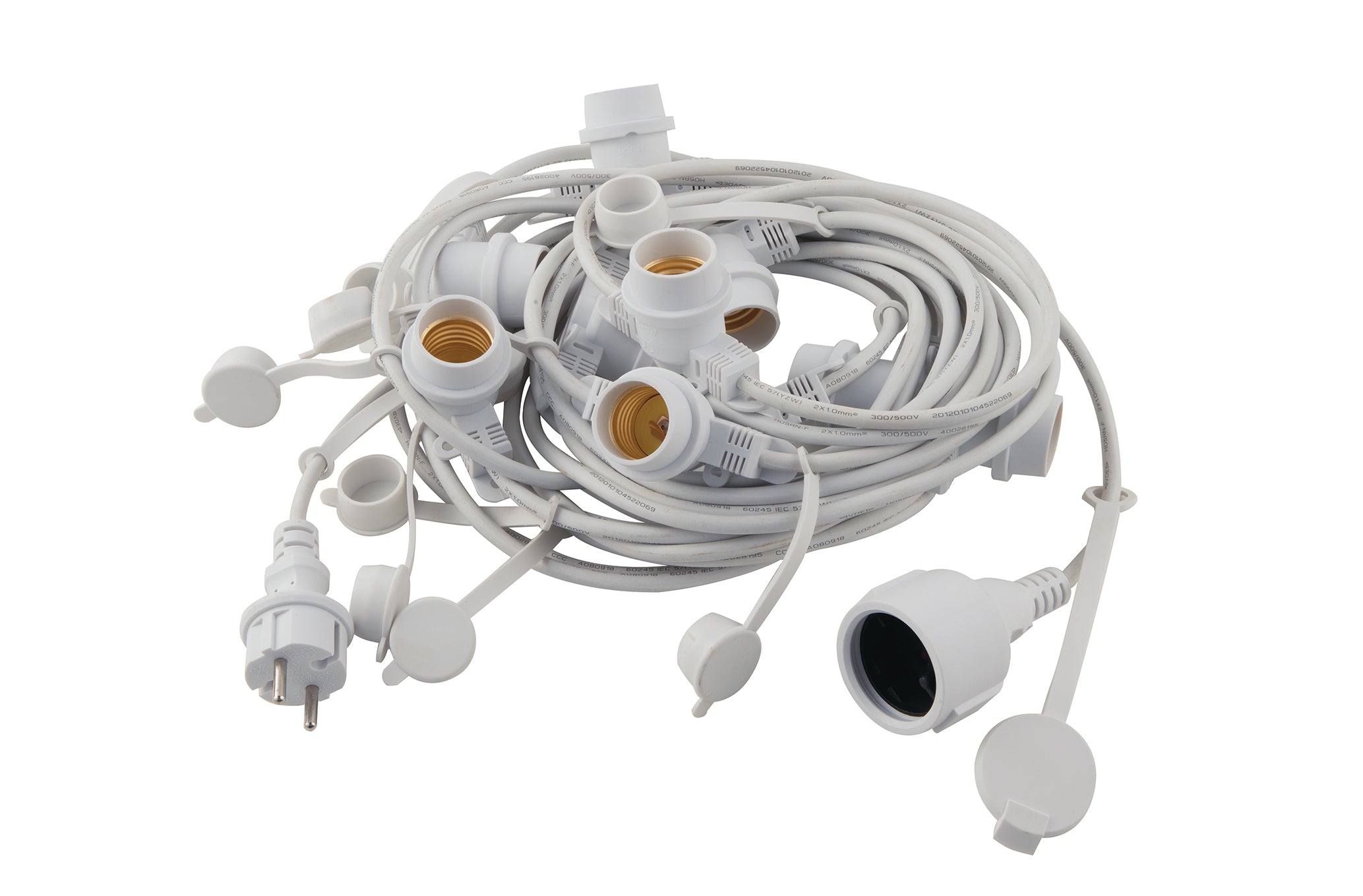 FAN Europe LED Světelný řetěz PICNIC Závěsný Bílá E27 IP44 do zásuvky schuko